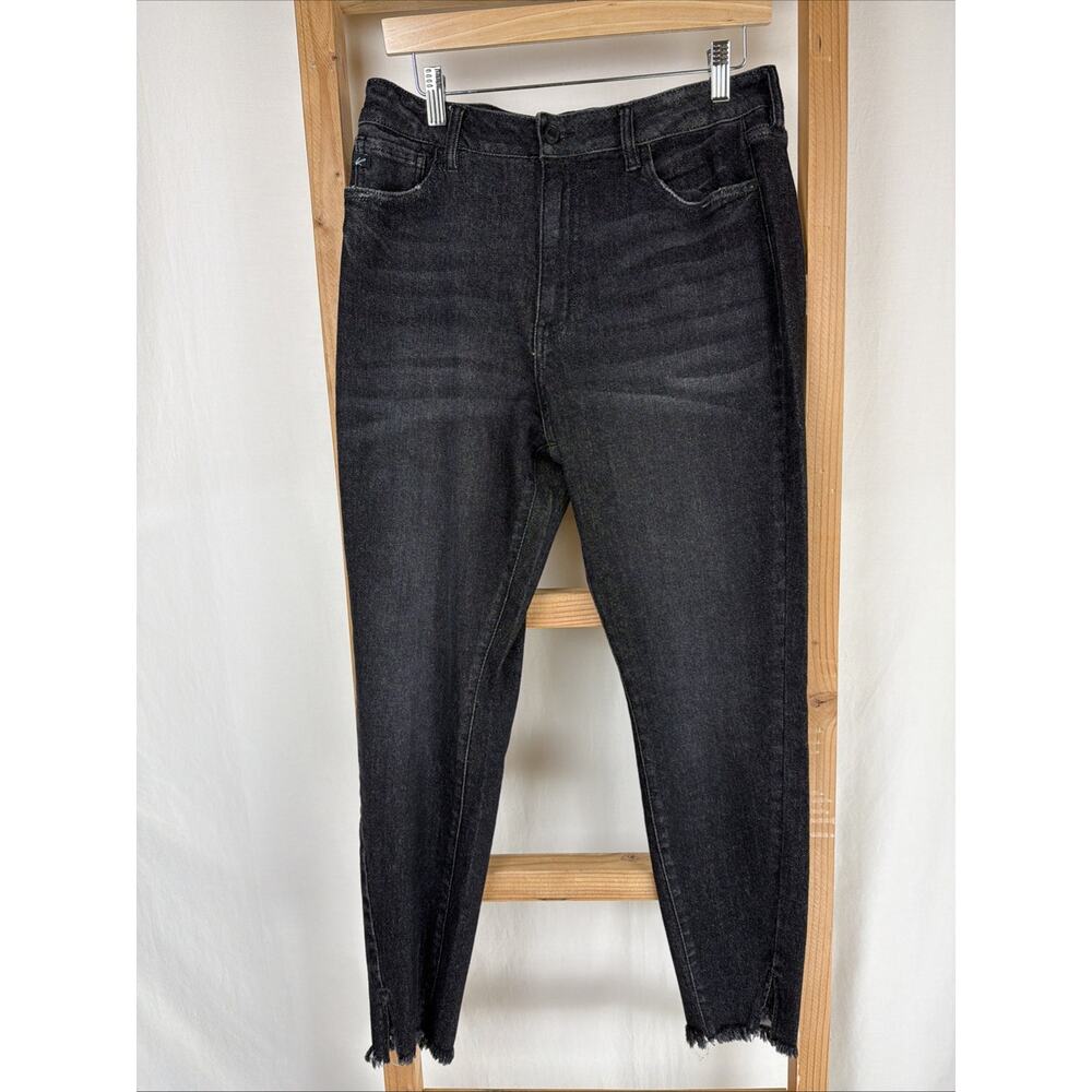 NWT Kancan Black Distressed Black Pocket Skinny Jeans 31 #0791 - Picture 1 of 6
